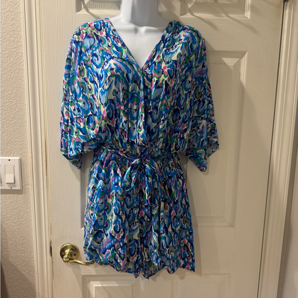 Cupshe Blue Multicolor Romper